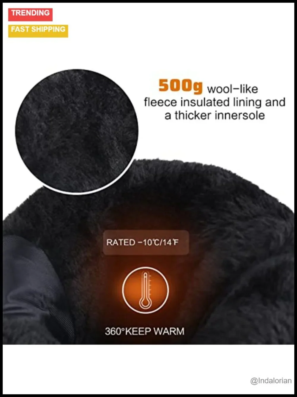 Women's Waterproof Winter Snow Boots Fur Lined Anti-Slip Cold Weather Boots